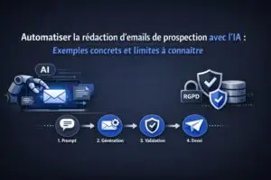 Automatiser la rédaction d’emails de prospection avec l’IA : exemples concrets et limites à connaître