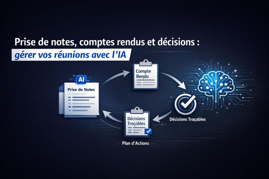 Prise de notes, comptes rendus et décisions : gérer vos réunions avec l’IA