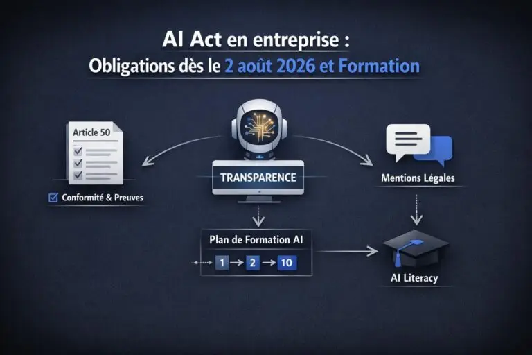 AI Act en entreprise : obligations dès le 2 août 2026 et formation