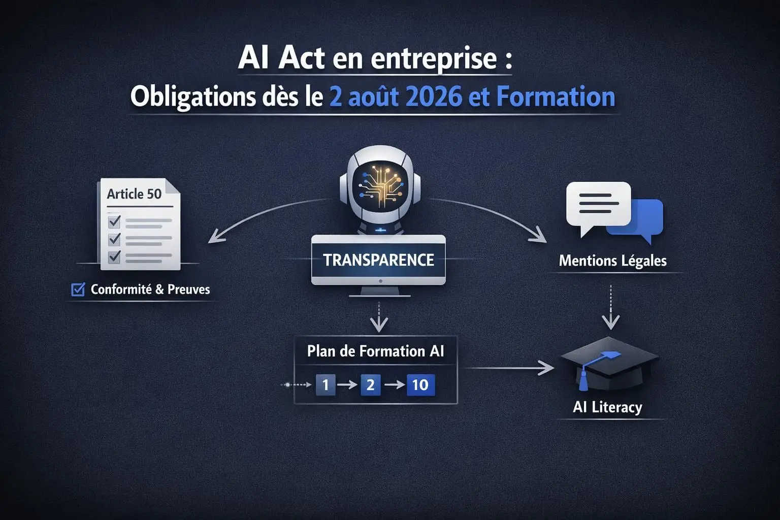 AI Act en entreprise : obligations dès le 2 août 2026 et formation