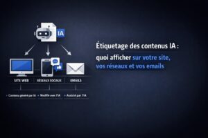 Étiquetage des contenus IA : quoi afficher sur votre site, vos réseaux et vos emails