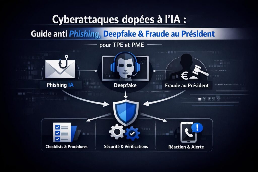 Cyberattaques dopées à l’IA : guide anti phishing, deepfake et fraude au président pour TPE et PME