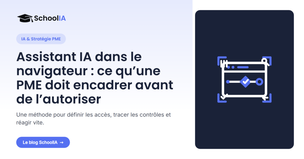 Fenêtre de navigateur stylisée encadrée par des contrôles de sécurité