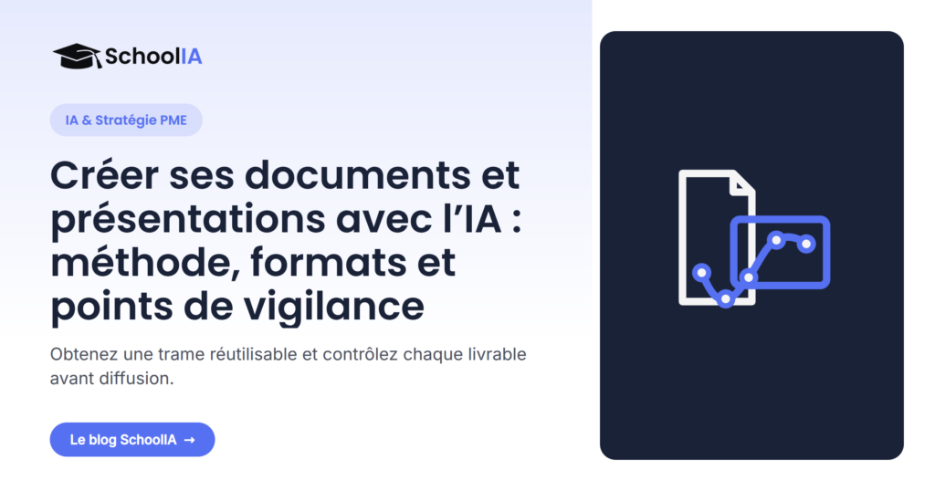 Document et présentation stylisés reliés par un flux de travail assisté par IA